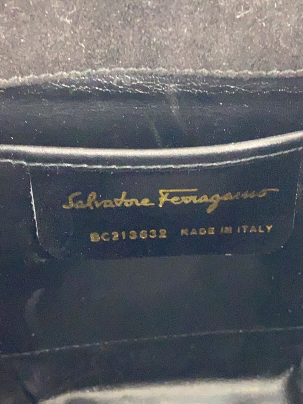 Salvatore Ferragamo Shoulder Bag Enamel Black - Picture 5 of 6